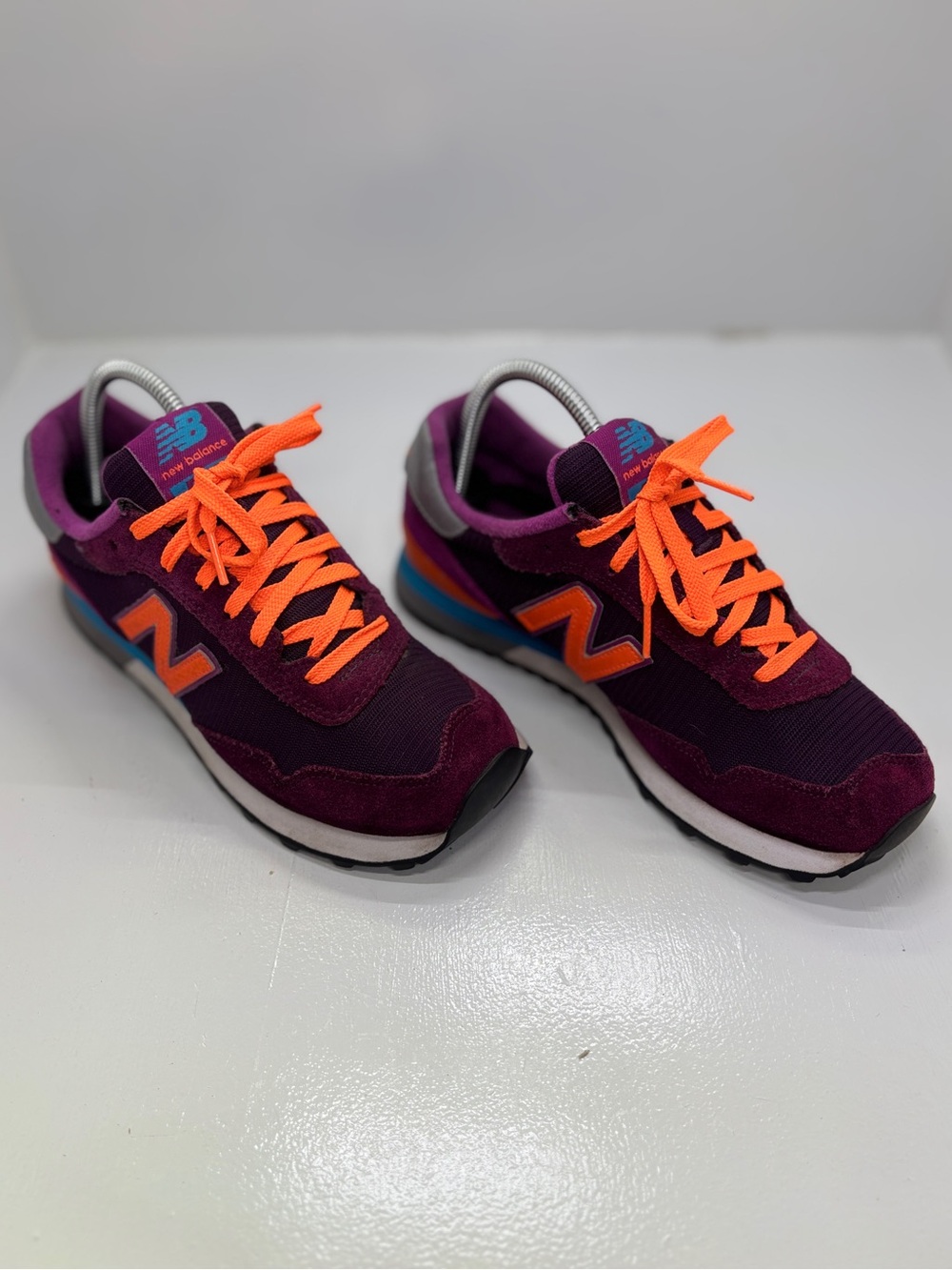 New Balance 515 Purple Orange Sneakers Women's Size 8.5 Retro Casual Running Sho - Picture 8 of 14